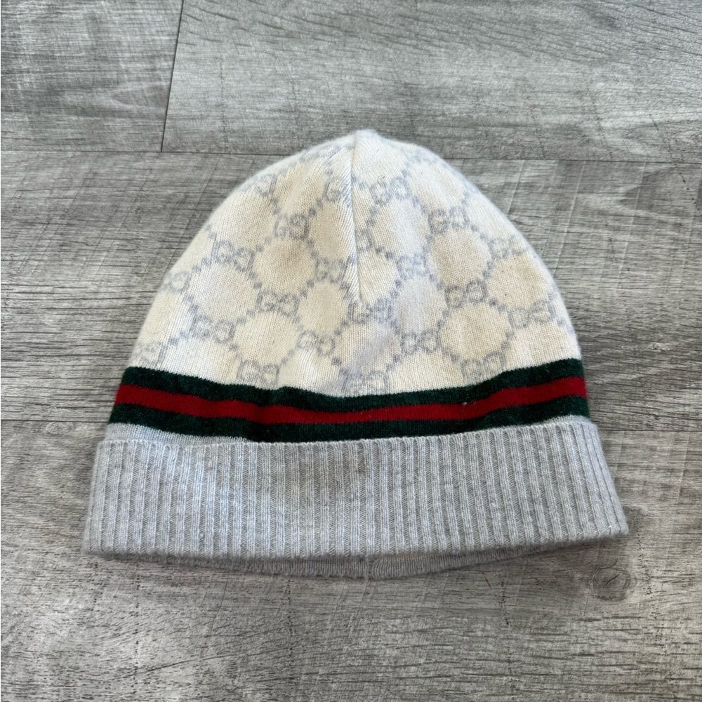 Gucci GG Cream Beanie